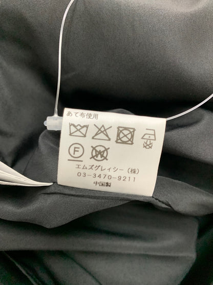エムズグレイシー 小花ジャガードタックスカート 517528 42 ブラック  タック 小花 ジャガード ITUHZFVXDFU7