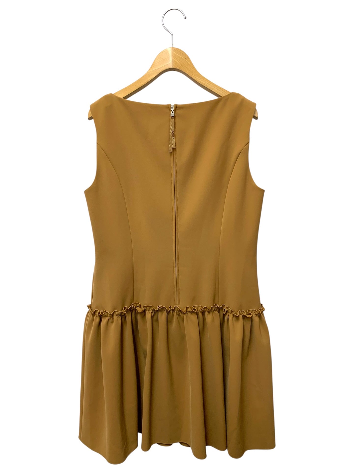 フォクシーニューヨーク Tuck＆Gather Dress 38985 ワンピース 40 ブラウン ITBKHULALBK4