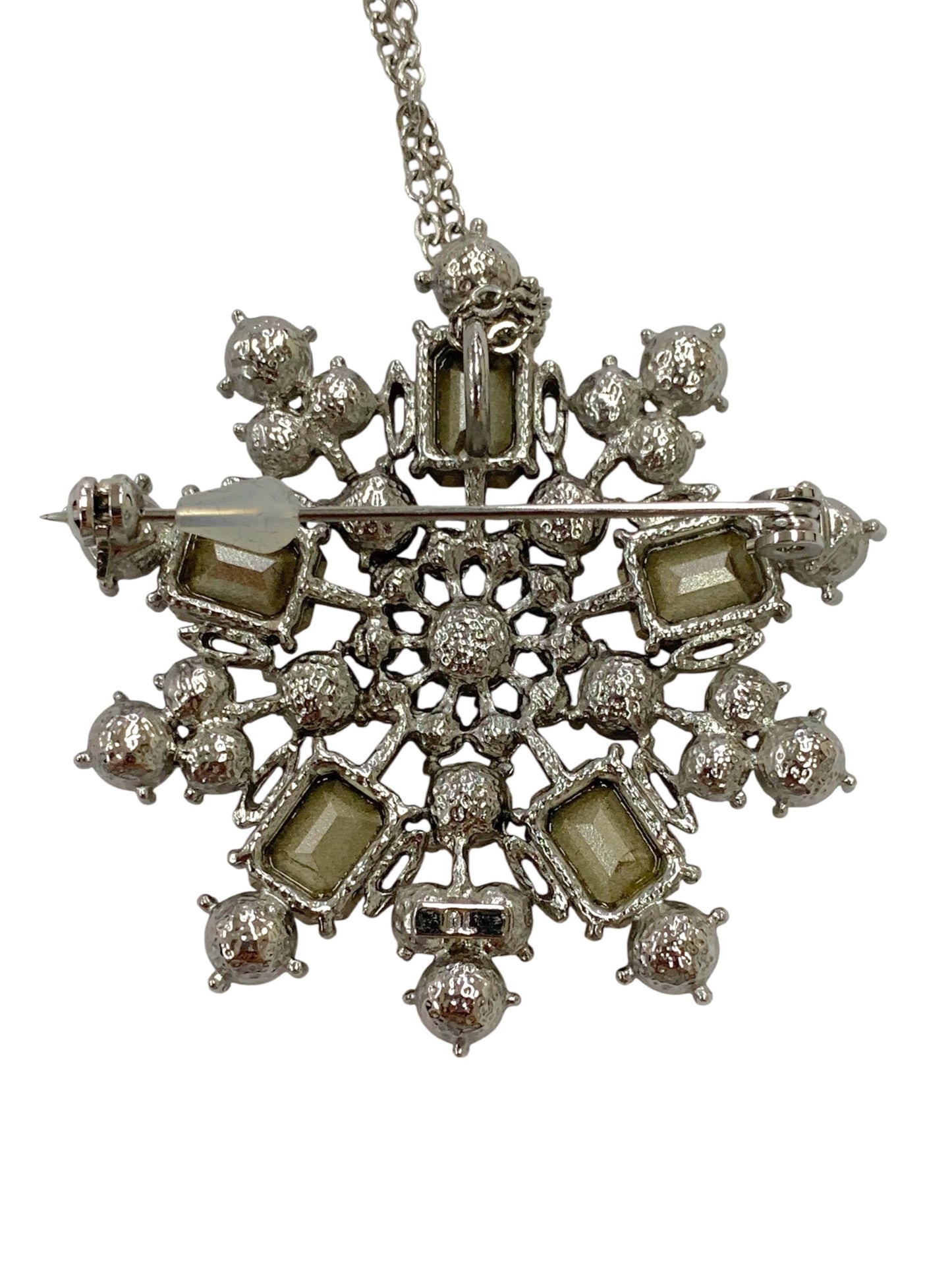 デイジーリン Power Stone Brooch & Necklace (Champagne Apricot) ペンダント ブローチ シルバー 2way ストーン パール ITTZFSBSWDVW