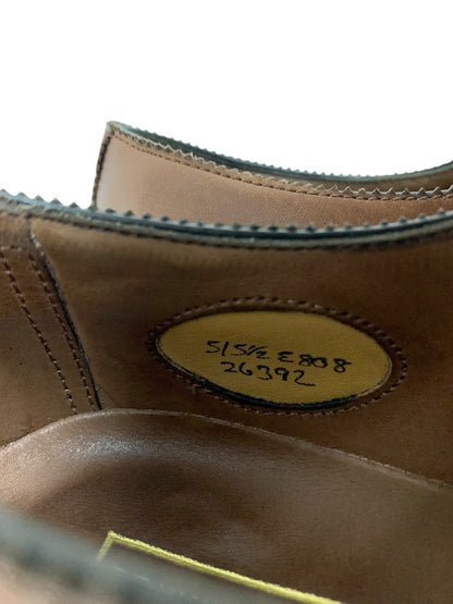 エドワードグリーン BEAULIEU ビューロー ビジネスシューズ 5 1/2 ブラウン 革 ウイングチップ IT1MHF981RUK