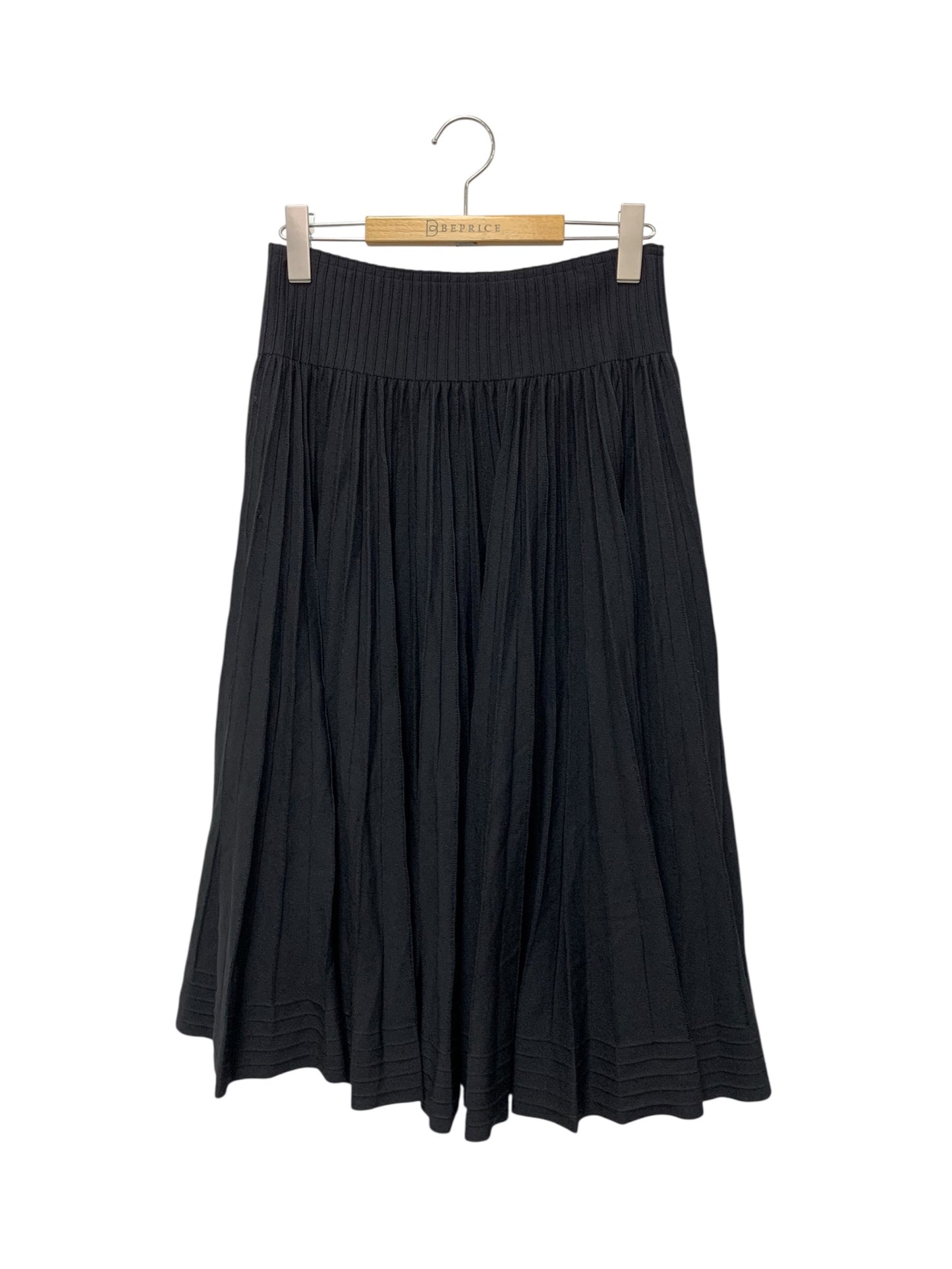 フォクシーブティック Stream ストリーム 42975 スカート 40 ブラック ニット プリーツ ITWJC0Y11FAS