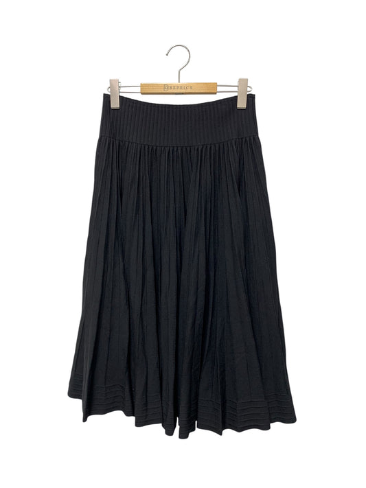 フォクシーブティック Stream ストリーム 42975 スカート 40 ブラック ニット プリーツ ITWJC0Y11FAS