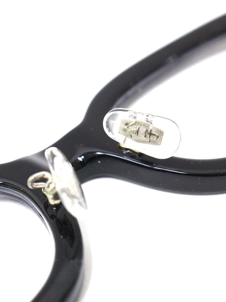 金子眼鏡 KC-62 メガネ ブラック セルフレーム スクエア ITS648TB2529