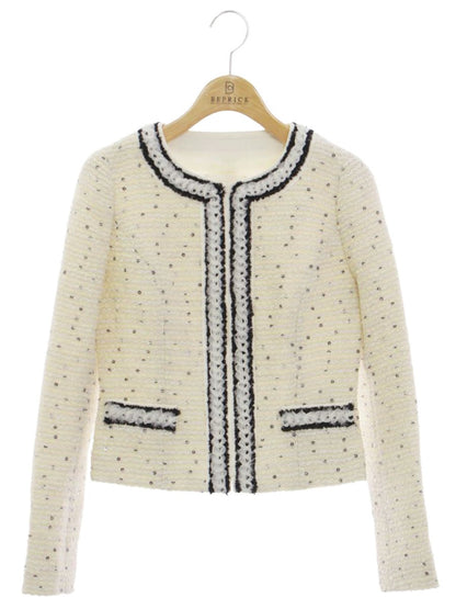 エリザ 26500061 ジャケット 1 アイボリー ツイード フラワーモチーフ ITOJPID0XTM0 【SALE】