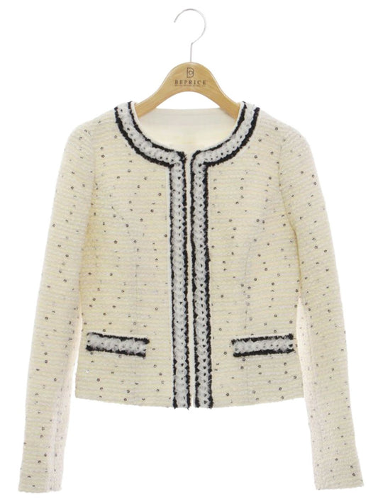 エリザ 26500061 ジャケット 1 アイボリー ツイード フラワーモチーフ ITOJPID0XTM0 【SALE】