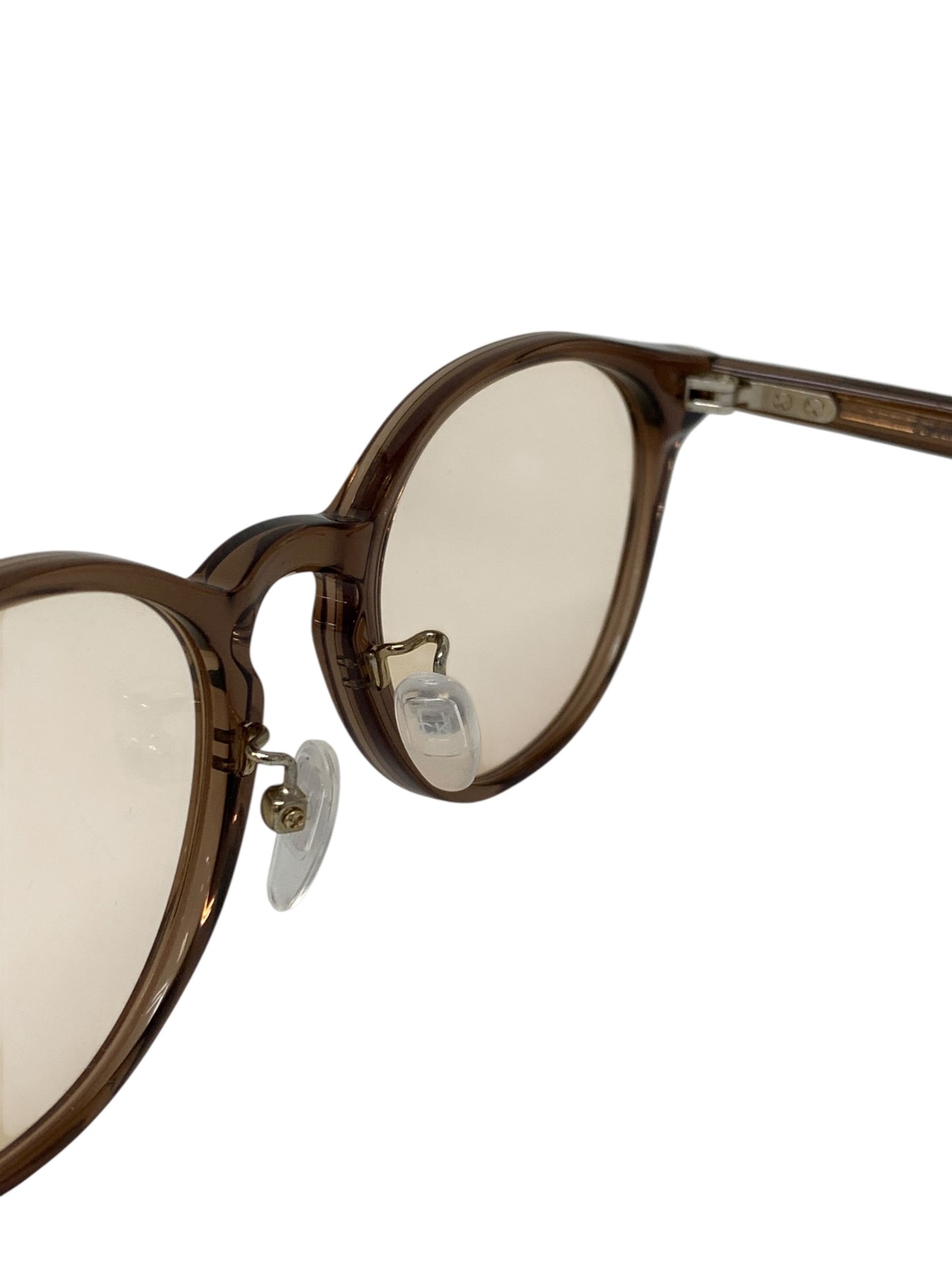 カルバンクライン CK23552SLB スケルトンブラウン セル　鼻パットつき　ユニセックス　UVカット　ケース付 ITTPLWARYN58 【SALE】