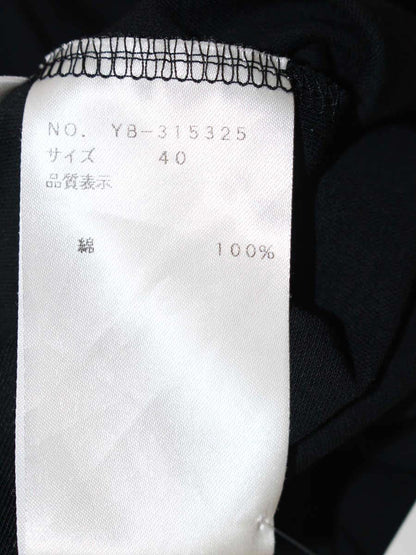 エムズグレイシー 315325 トップス 40 ブラック リボン 綿100％ ITHE0E9ZNLMG