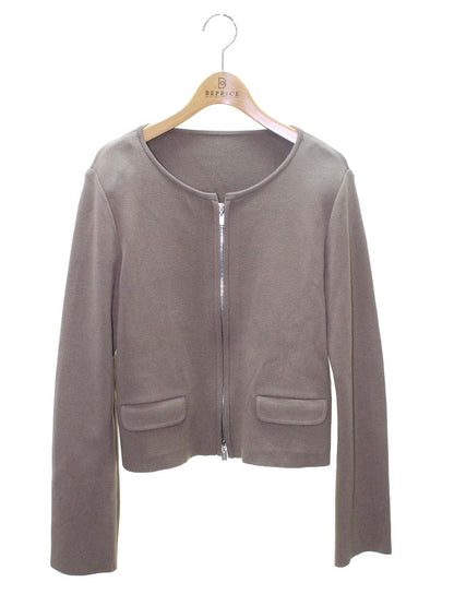 フォクシーブティック Urban Standard 38054 ニットジャケット 42 ブラウン ITUUYSZ620R0