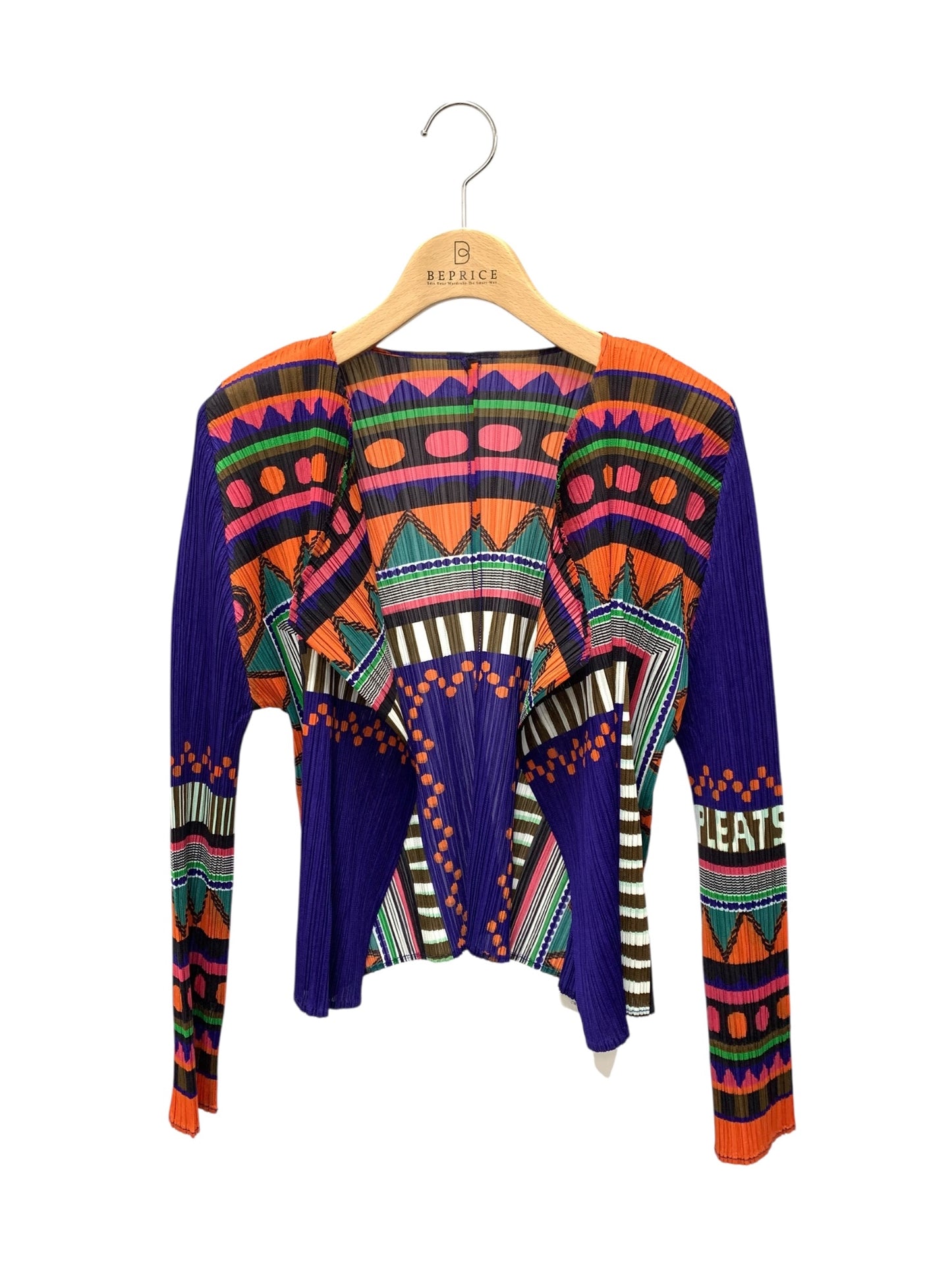 プリーツプリーズイッセイミヤケ PP31-JO538 カーディガン 3 マルチカラー ITQ7O1XEVLGA