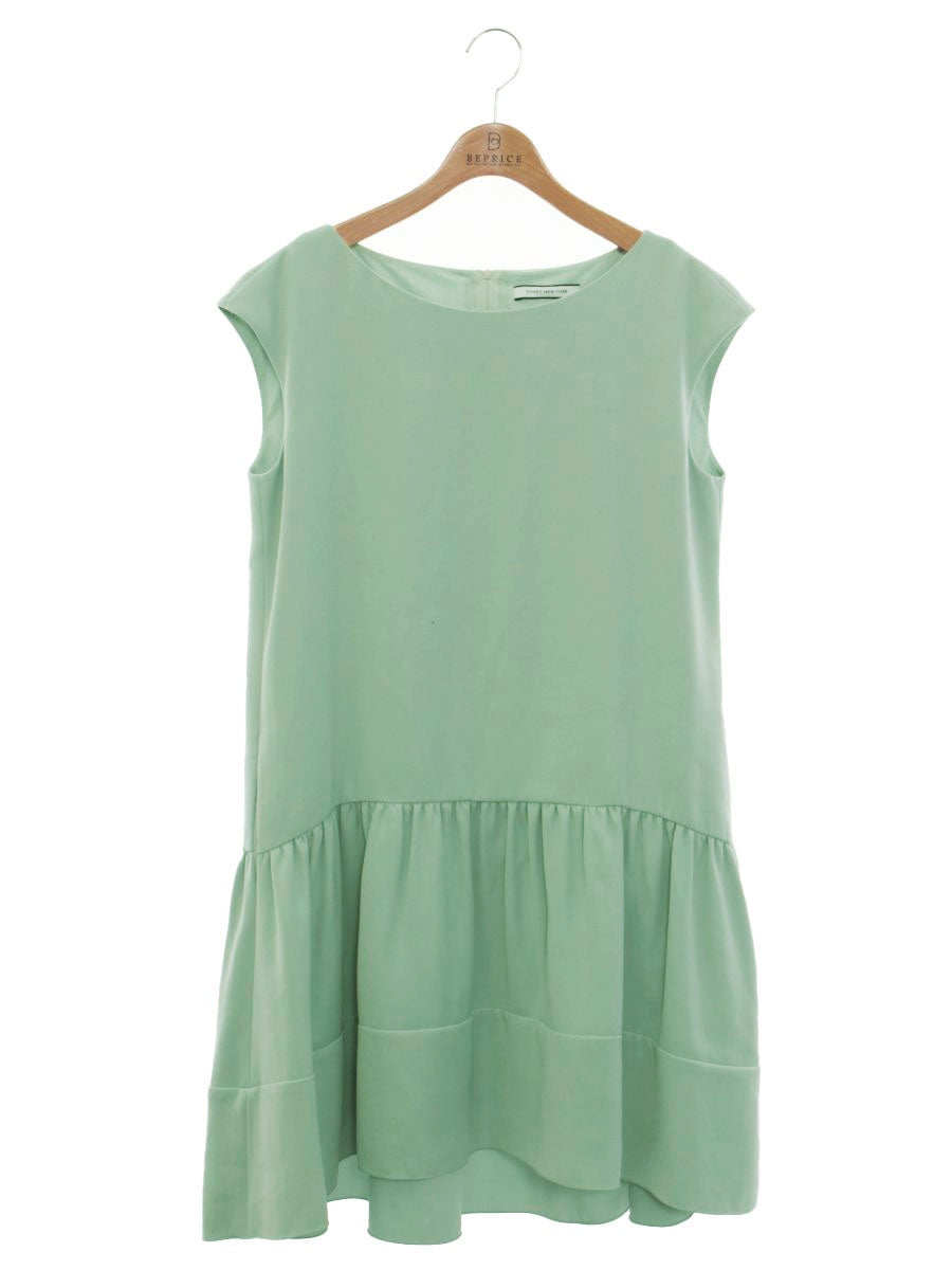 美品✨フォクシーニューヨーク ワンピース ミントグリーン フレア 40 美品✨フォクシーニューヨーク ワンピース ミントグリーン