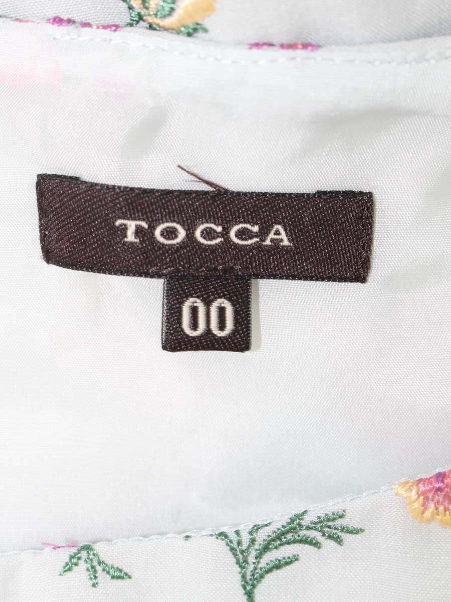 トッカ OPTOYM0370 ワンピース 00 ブルー フラワー 刺繡 ITQYOZXM67ZB 【SALE】