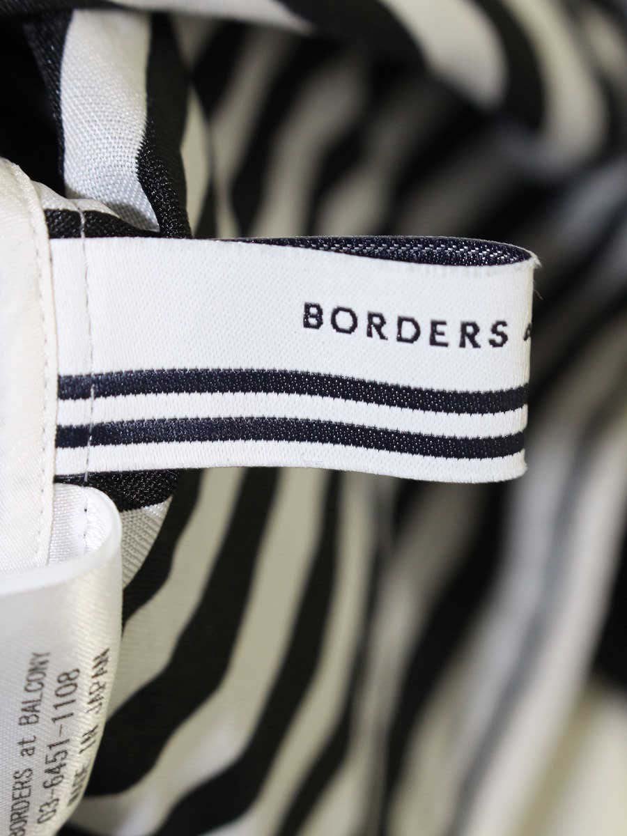 ボーダーズアットバルコニー PEPLUM LONG SLEEVE TEE BD2211-2B-14 38 ブラック 22年モデル IT5EJOGGSM1M