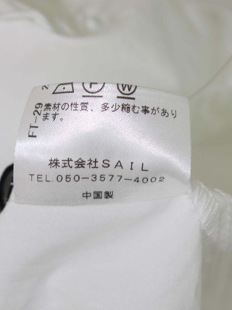 セブンテンバイミホカワヒト 2S506 ワンピース M ホワイト コットン フリル フレア ITZM1WTH22MS