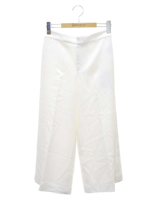 エムプルミエブラック C530-001・2 ミディ丈ワイドパンツ 34 ホワイト ITB2BV1LI5O8