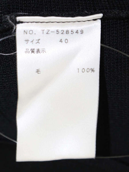 エムズグレイシー 528549 ニット セーター 40 ブラック フリル ウール ITPUA2UFDVOQ 【SALE】