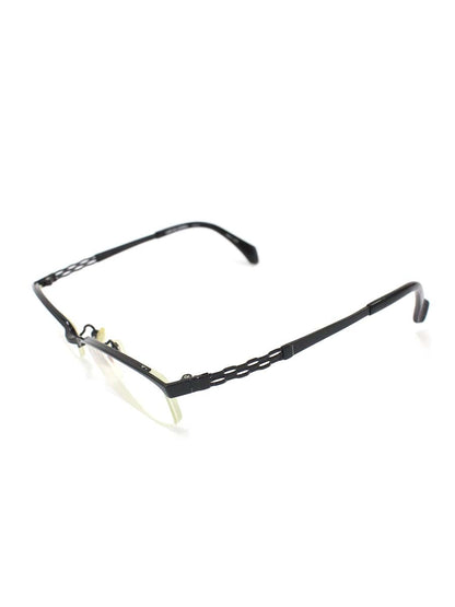 ラインアートシャルマン XM1122 メガネ ブラック メタルフレーム ハーフリム スクエア ITCMDR9FL2CM 【SALE】