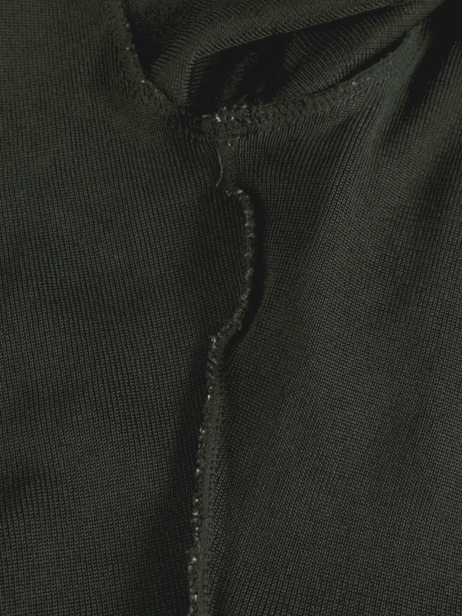 フォクシーブティック 17806 ニットセーター サイズ表記なし ブラック タートルネック 半袖 ロゴプレート ITAGXNN5ZR3C