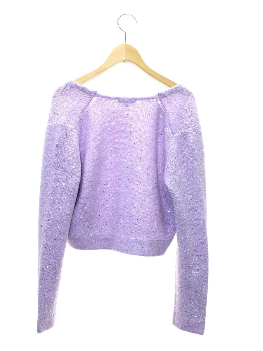 トッカ SNOW STORM KNIT ボレロ KRTOCW0520 M パープル スパンコール モヘア ITKHXOFWFNNC