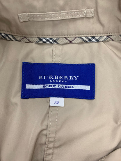 バーバリーブルーレーベル E1F28-599-40 ショートトレンチコート 38 ベージュ ITEJS5OC9MU8