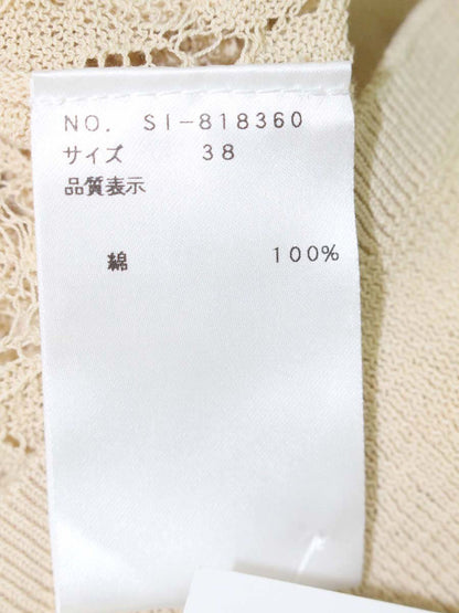 エムズグレイシー 818360 カーディガン 38 ベージュ メッシュ ITMQK97IH8FW