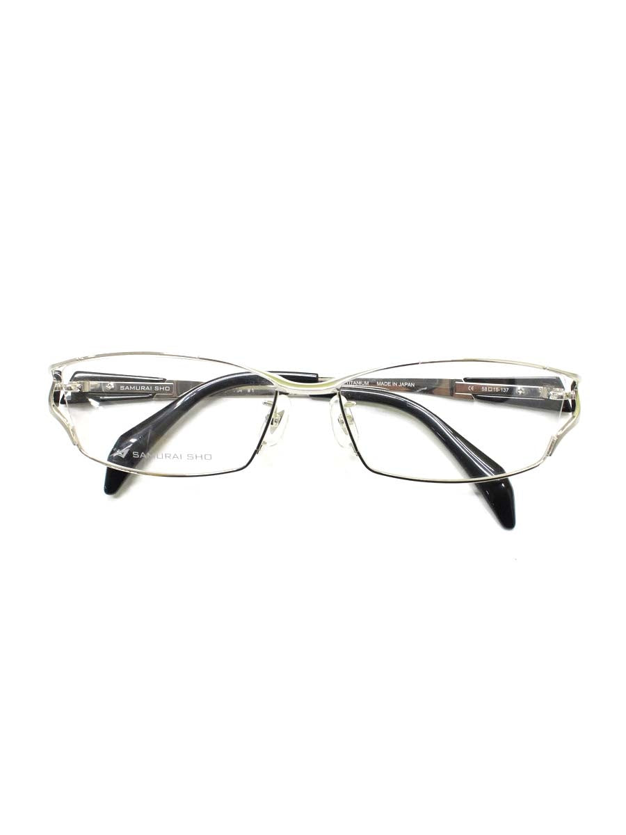サムライ翔 SS-J34 メガネ シルバー メタルフレーム スクエア IT675DI262YO