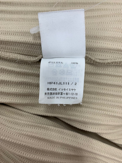 オムプリッセイッセイミヤケ HP41JL111 カーディガン 2 ベージュ プリーツ IT4IY0JIYQIW 【SALE】