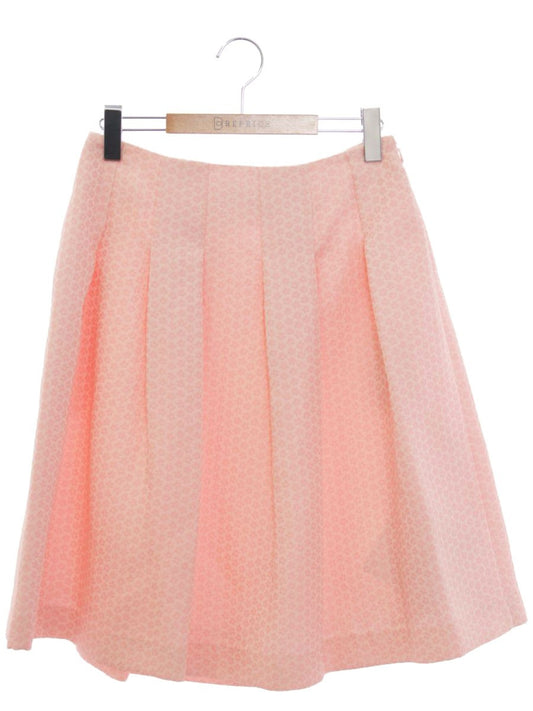 エムズグレイシー 817133 スカート 40 ピンク 小花柄 エンボス ITJ07VZ3UAAA