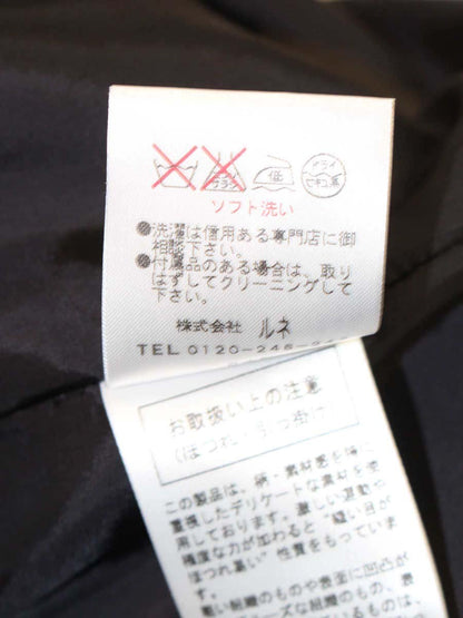 ルネ 6246220 ワンピース 36 ネイビー フラワーモチーフ リボン ITE5VCGYQSRU