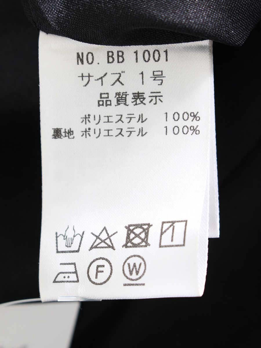 ポンヌフ フィット＆フレアーワンピース パール付き  BB1001 1 ブラック ITNPS9YPTYP0