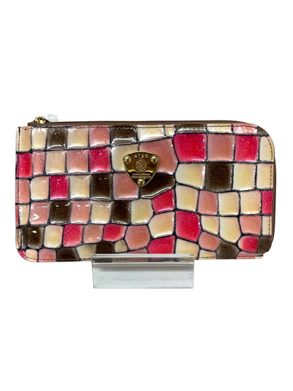 アタオ slimo ヴィトロ 財布 ピンク 大聖堂のステンドグラスがイメージのレザー IT7KSKJD7M4N