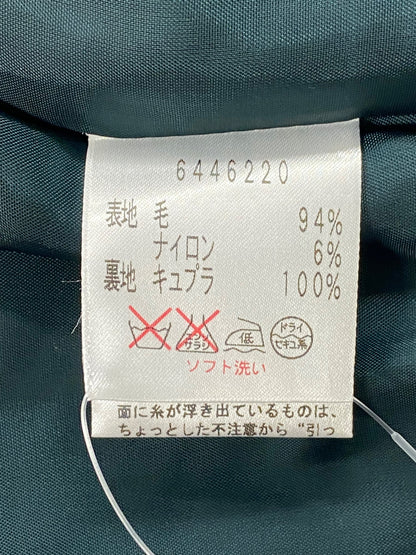ルネ 6446220 ワンピース 36 グリーン ツイード チェック柄 ジップアップ IT54DFAVBOA8