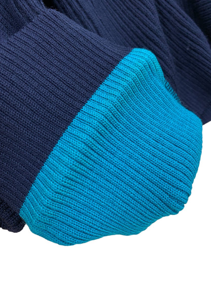 イッセイミヤケ ME33KN029 ニット M ネイビー ライン ウール IT8R99227EW6 【SALE】