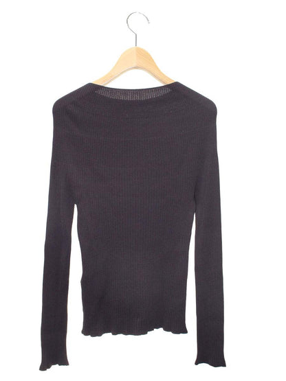 フォクシーブティック 42313 ニット セーター 40 ブラウン Knit Tops ハイネック リブ ITKUIW0XJO8G