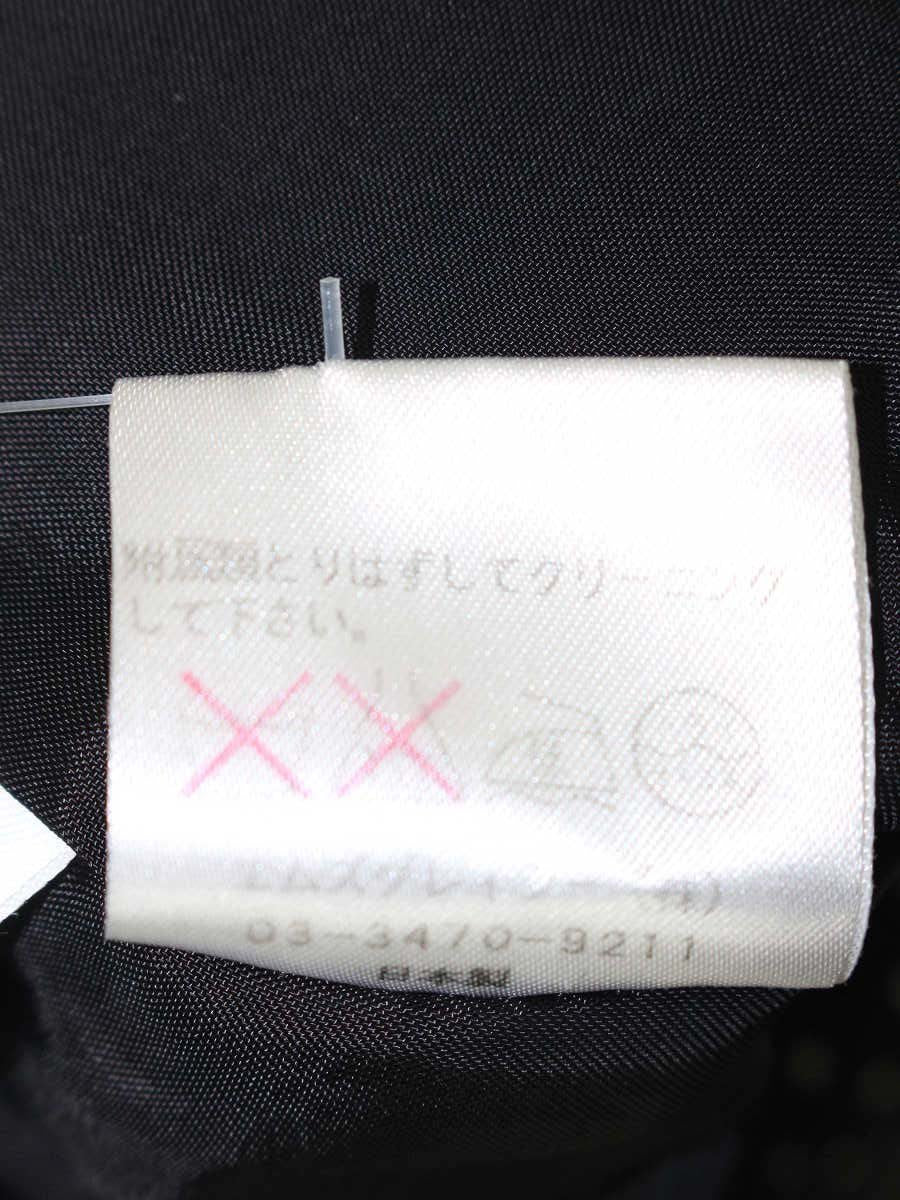 エムズグレイシー 724528  ジャケット 38 ブラック ノーカラー ドット柄 ITE4TBTJ57HW