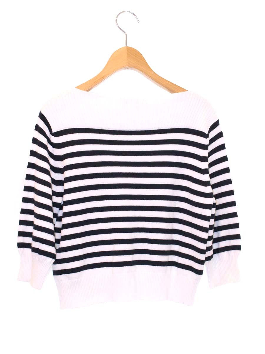 フォクシーニューヨーク Seberg Sweater 41717 ニット 38 ネイビー ボーダー ITL60R7Z33NK