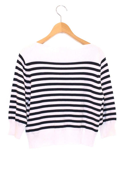 フォクシーニューヨーク Seberg Sweater 41717 ニット 38 ネイビー ボーダー ITL60R7Z33NK
