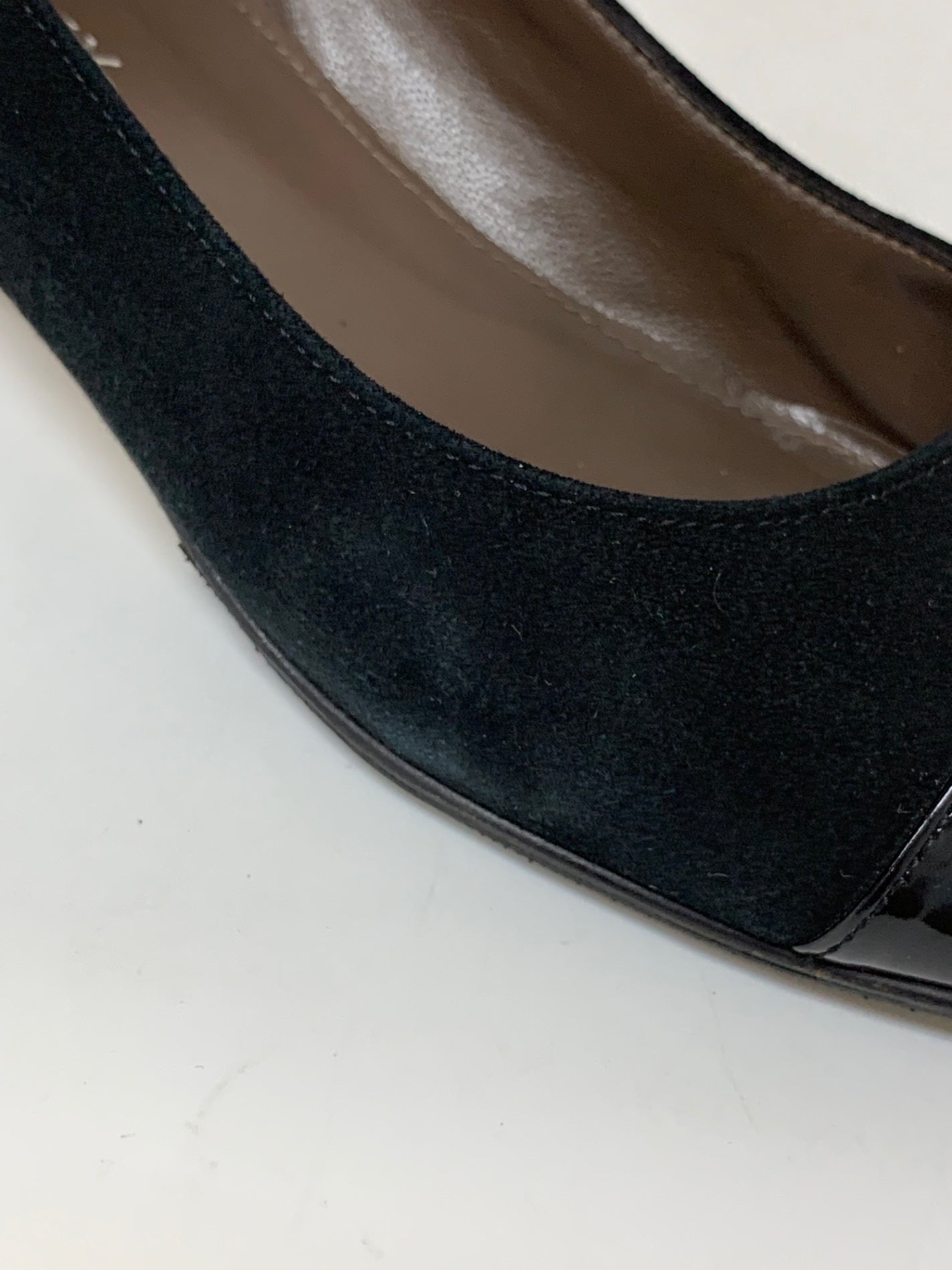 フォクシーブティック パンプス 36 ブラック エナメル スエード IT9L2S5WQH0I