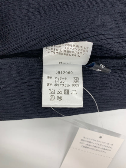 ルネ basic 5912060 ワンピース 36 ネイビー ティアード ニット ITS417BVTV9K