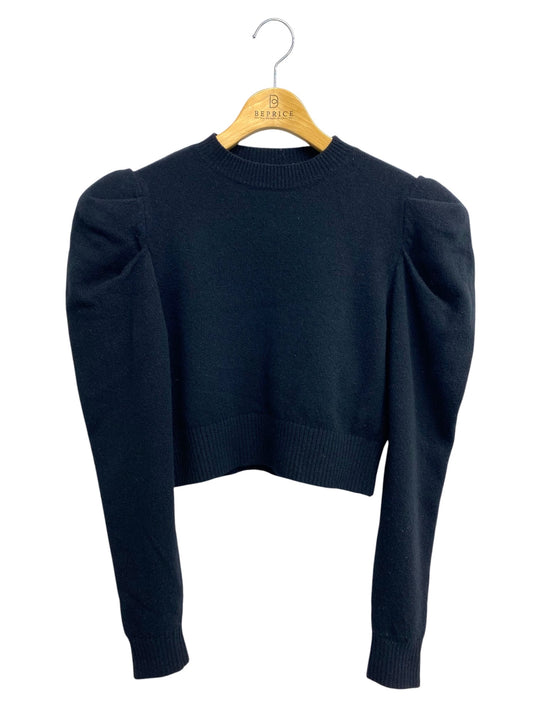 シーニュ ニット F ブラック パフスリーブ プルオーバー IT340OQ4FQGO