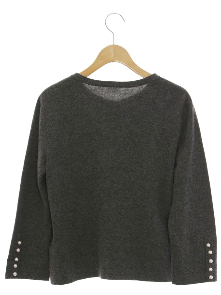 フォクシーブティック Pearl Embroidered Cardigan 36714 カーディガン 40 グレー カシミヤ IT7BG536743C