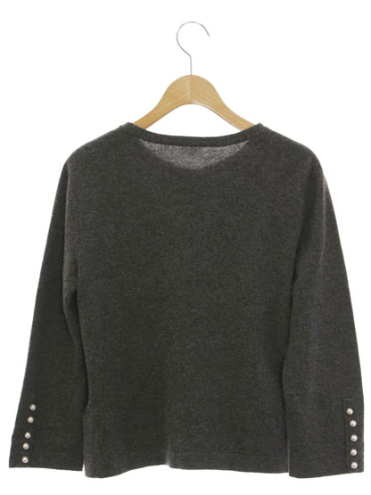 フォクシーブティック Pearl Embroidered Cardigan 36714 カーディガン 40 グレー カシミヤ IT7BG536743C