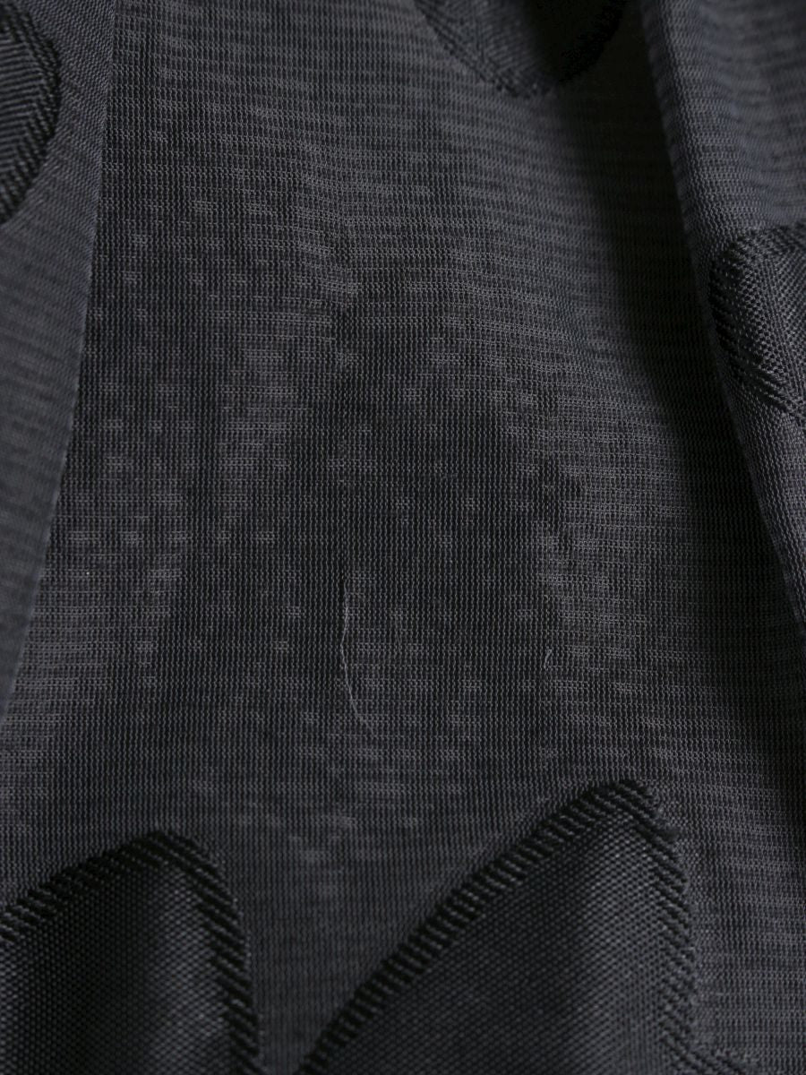 エムズグレイシー 817114 スカート 42 グレー チャコール カメリア柄