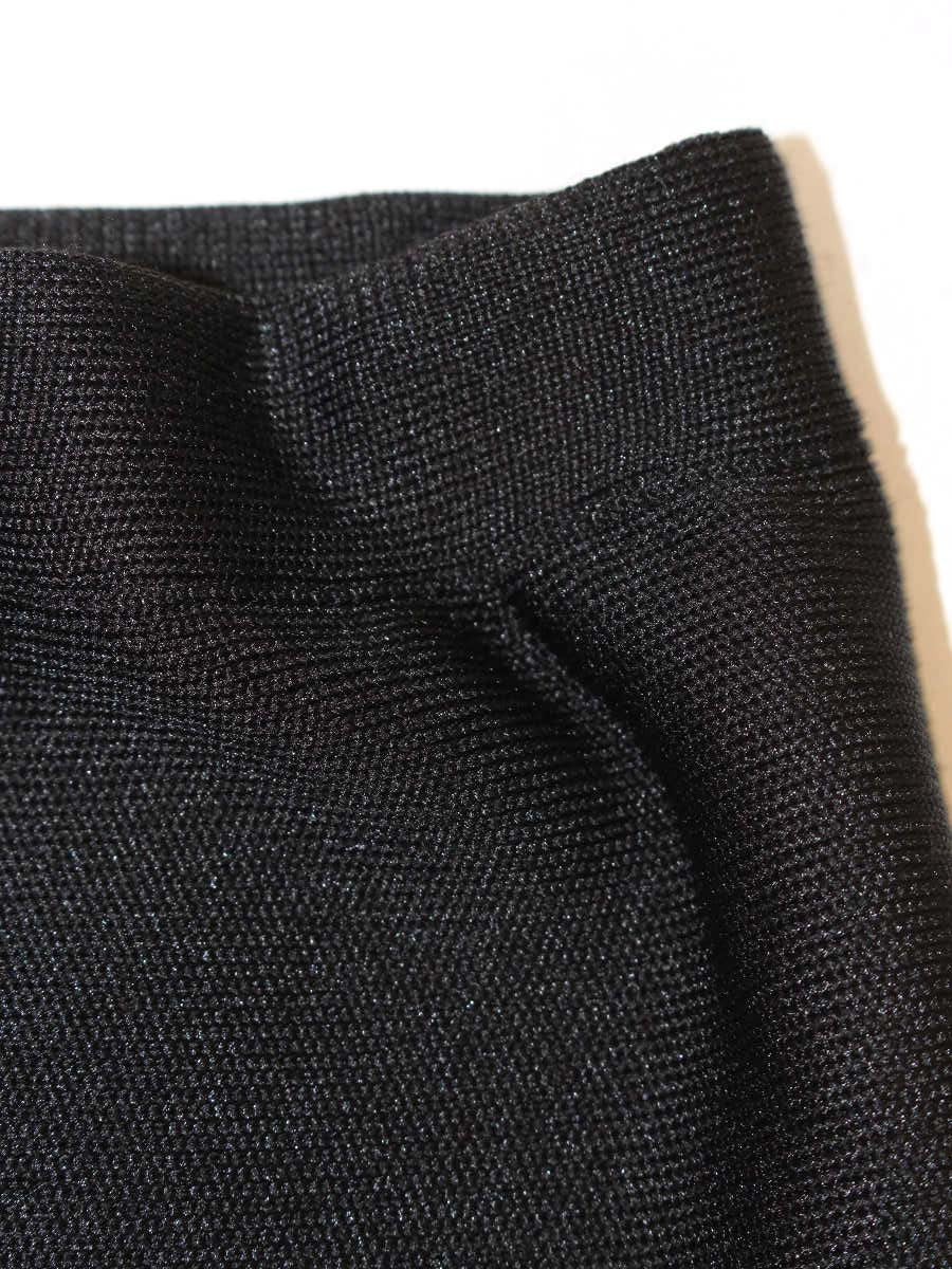エムズグレイシー 118115 スカート 38 ブラック ニット 刺繡 フラワーモチーフ ITOJK12U1O6S