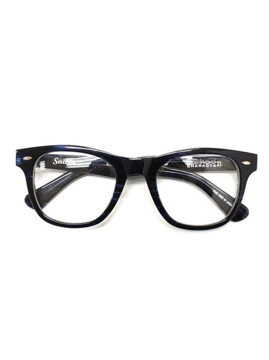 シェイディーキャラクター SAILOR SCPL-003C メガネ 眼鏡 ネイビー セルフレーム フルリム ウェリントン ITU4YZGBO44O
