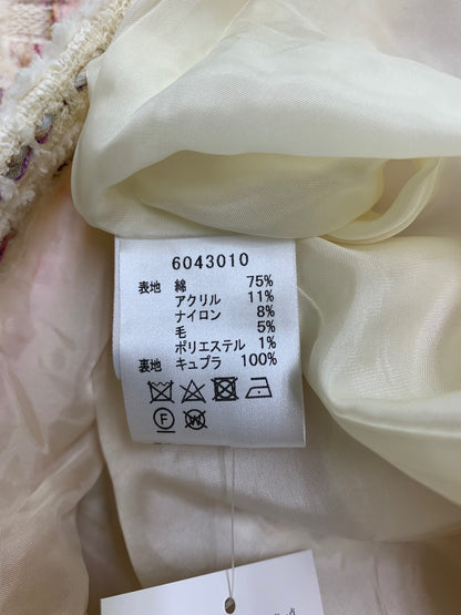 ルネ 6043010 コート 36 ホワイト MALHIA KENT社製ツイード生地 ITF78HS8QBOG