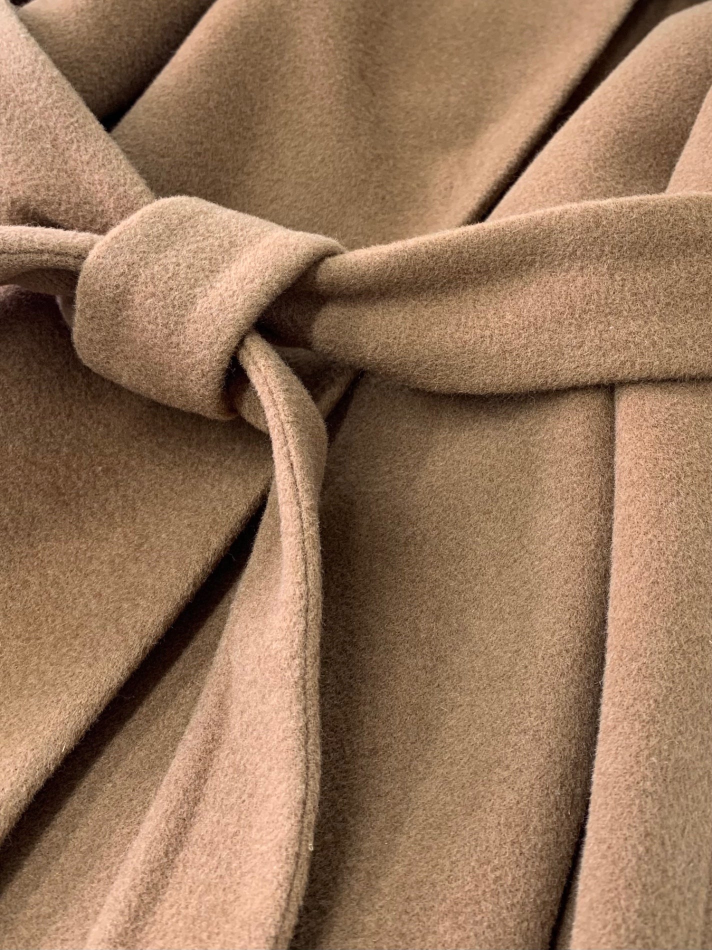 ベイジ BLUNTS  COCWKW0501 ノーカラーコート 0 ブラウン 羊毛 IT3SKE59SV58