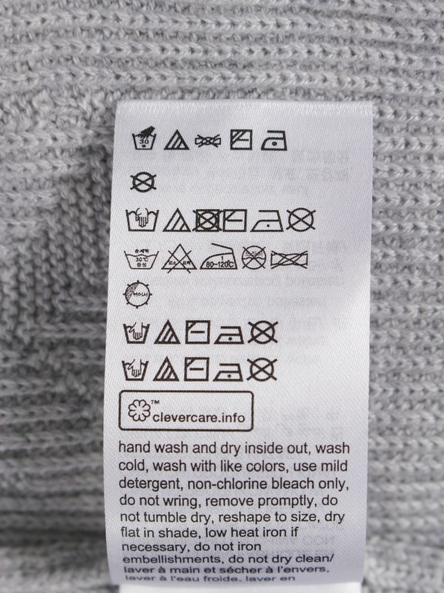 カルバンクラインジーンズ J326590 セーター S グレー ロゴ 総柄 ITOXCRUOL4XE