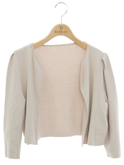 フォクシーブティック Cardigan 39351 カーディガン 40 ベージュ ボレロ IT5YC3JCDAWQ