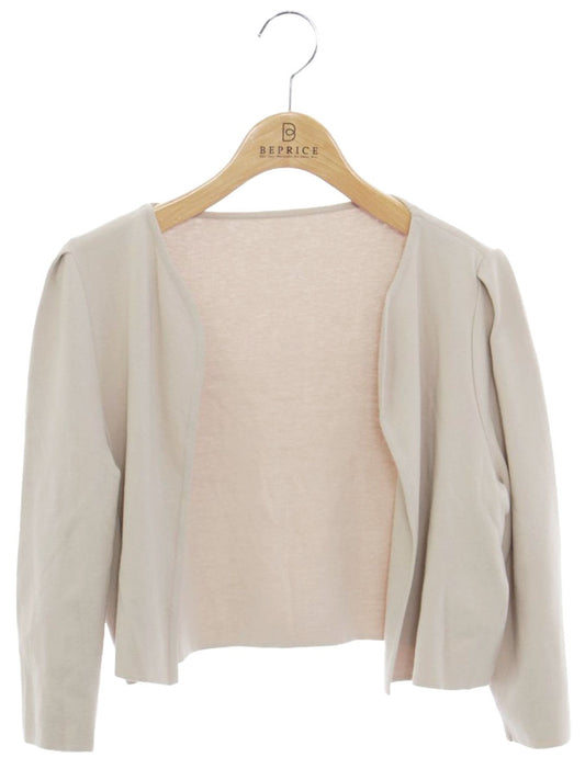 フォクシーブティック Cardigan 39351 カーディガン 40 ベージュ ボレロ IT5YC3JCDAWQ