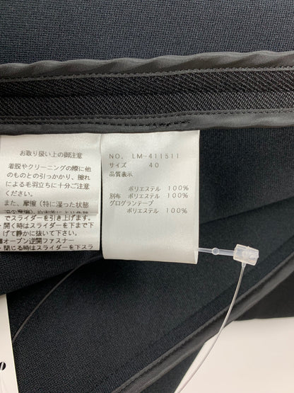 エムズグレイシー 411511 ジャンパースカート 40 ブラック ボンディング リボン フロントジップ IT6P9PIUTY2O